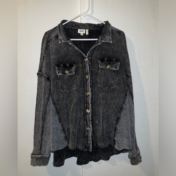 BKE Waffle Boyfriend Shacket - Picture 2 of 11